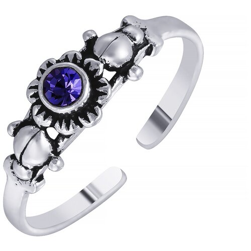 фото Element47 кольцо фаланговое из серебра 925 пробы с кубическим цирконием mc-2358_ko_001_wg, размер 14