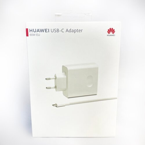 Сетевое зарядное устройство для Huawei 65W (HW-200325EPO) с кабелем Type-C на Type-C/Super Charge(белый)