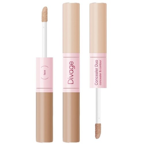 Divage Корректирующее Средство Для Лица: Консилер Двусторонний Concealer Duo Concealer & Contour