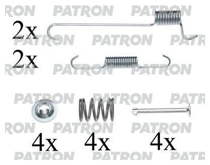 Ремкомплект крепления тормозных колодок PATRON PSRK0139