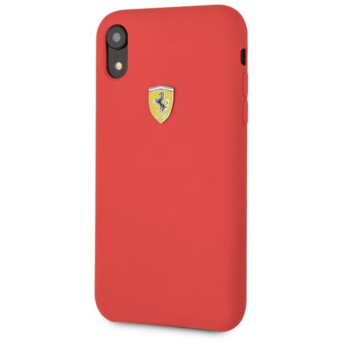 фото Чехол ferrari для iphone xr on-track sf silicone case hard red
