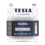 Батарейки Tesla SILVER AAA+4ks Alkaline AAA (LR03, микропальчиковая, блистер) блистер /4 - изображение