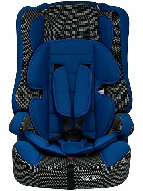 Автокресло группа 1/2/3 9-36 кг Teddy Bear 513 RF DEEP BLUE+BLACK DOT