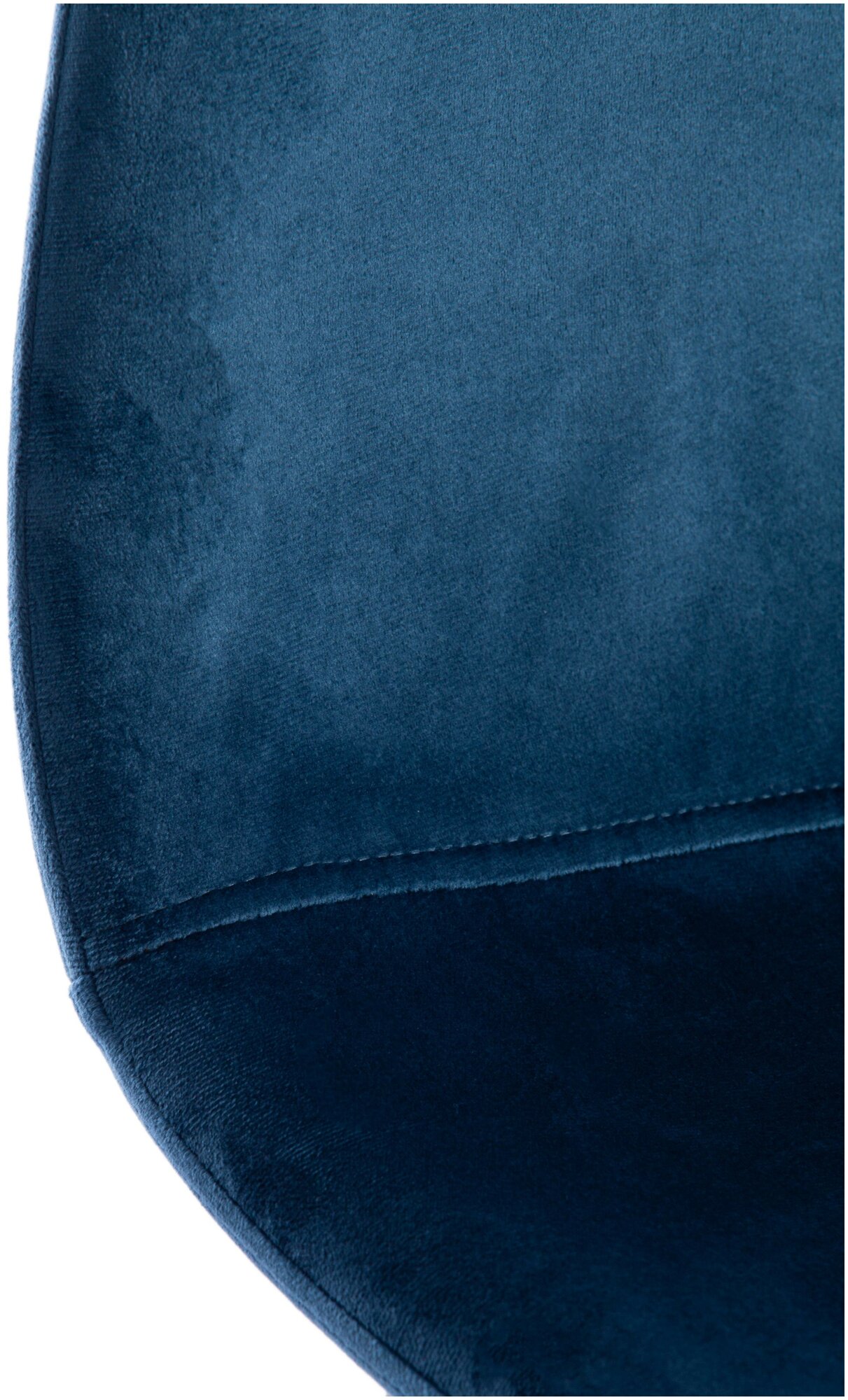 Комплект стульев для кухни TetChair BREEZE (mod. 4724), вельвет/металл, 45х64х82 см, Blue (синий)/черный (4 шт. в 1 упаковке) - фотография № 9