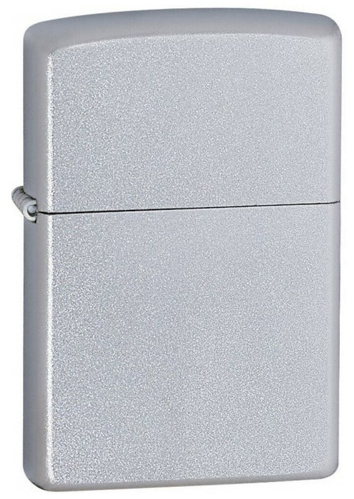 Зажигалка ZIPPO Classic с покрытием Satin Chrome™ латунь/сталь серебристая матовая 38x13x57 мм