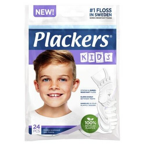 Зубные нити Plackers Kids, 24 шт.