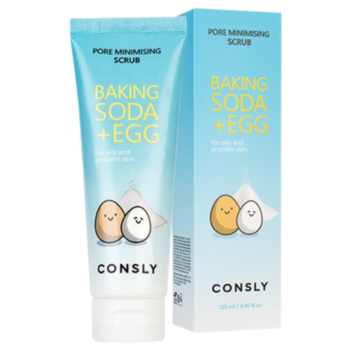 CONSLY Baking Soda  & Egg Pore Minimising Scrub Скраб для лица с содой и яичным белком