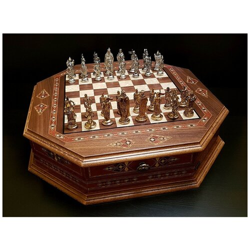 Шахматы подарочные Империал орех антик подарочные шахматы илиада мини роза антик