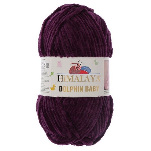 Пряжа Himalaya Dolphin Baby, 24 % шерсть, 25 % мохер, 51 % акрил, 100 % полиэстер, 100 г, 120 м, 1 шт., 80328 120 м