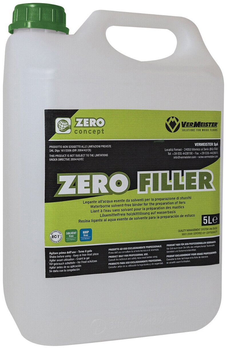 ZERO FILLER Vermeister Шпаклёвочная жидкость на водной основе без растворителей 5 л.