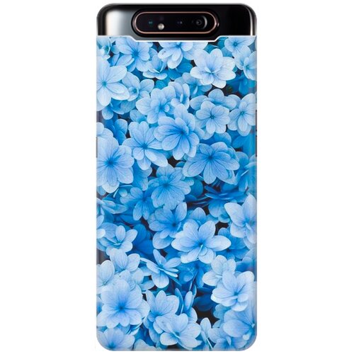 RE: PA Накладка Transparent для Samsung Galaxy A80 с принтом Голубые цветочки re pa накладка transparent для samsung galaxy a6 2018 с принтом голубые цветочки