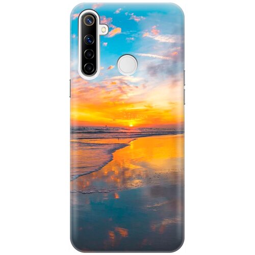 фото Re:pa накладка transparent для realme 5 / 6i / c3 с принтом "закат на пляже"