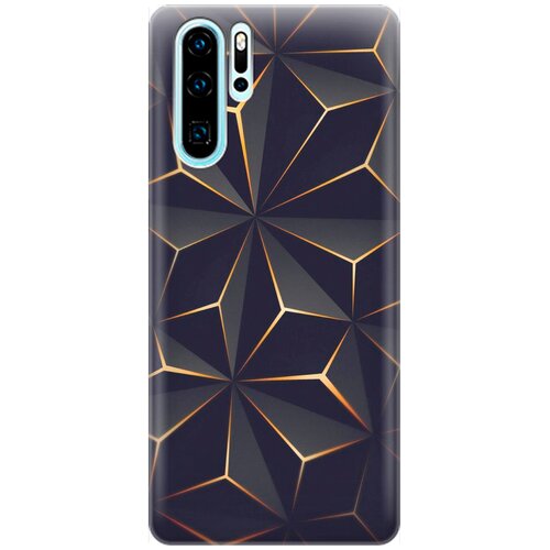 фото Re:pa накладка transparent для huawei p30 pro с принтом "графитовый узор"