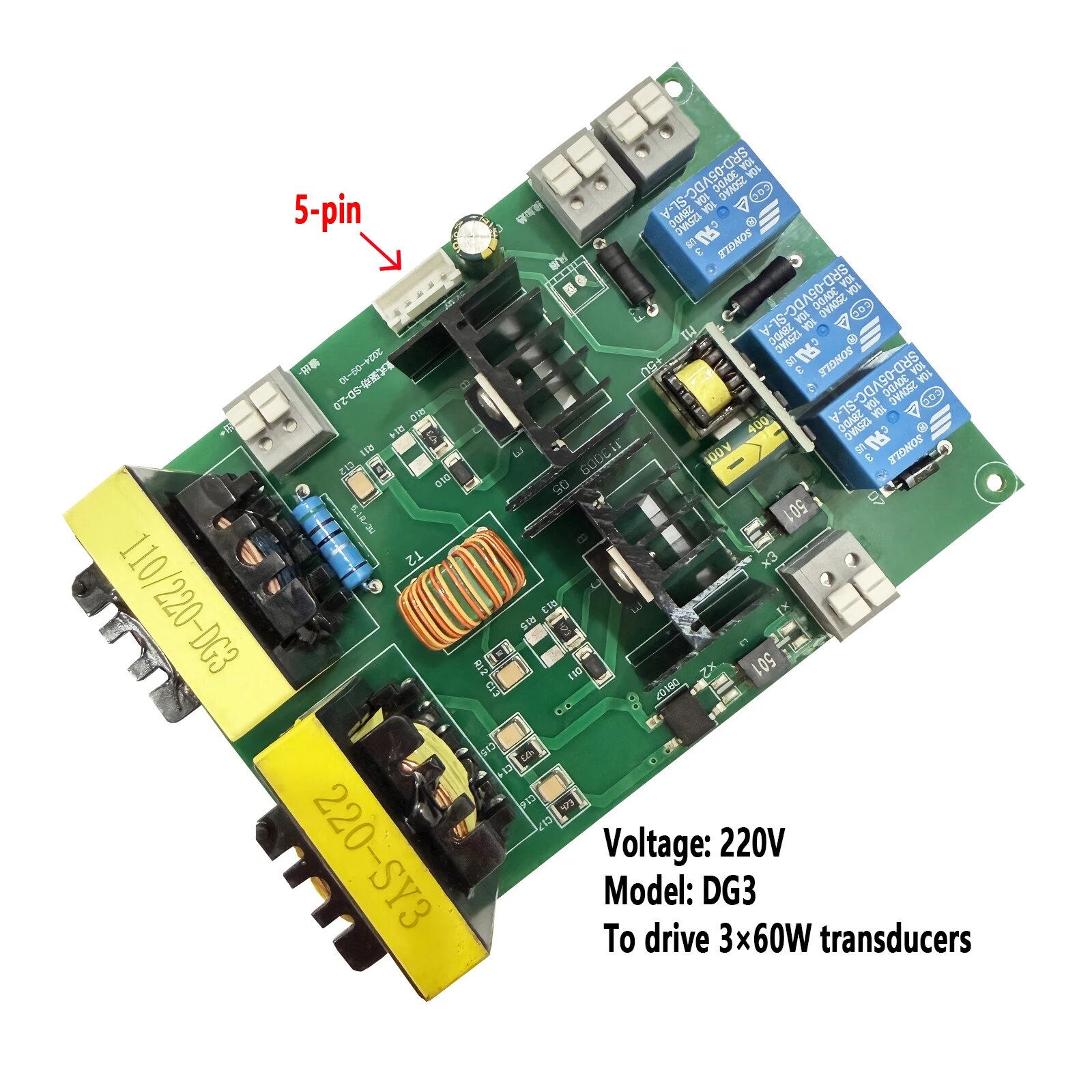 Плата драйвера DG3 220V для 3x60W ультразвука