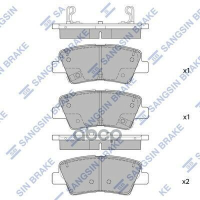 Колодки Тормозные Дисковые Sangsin brake арт. SP1846