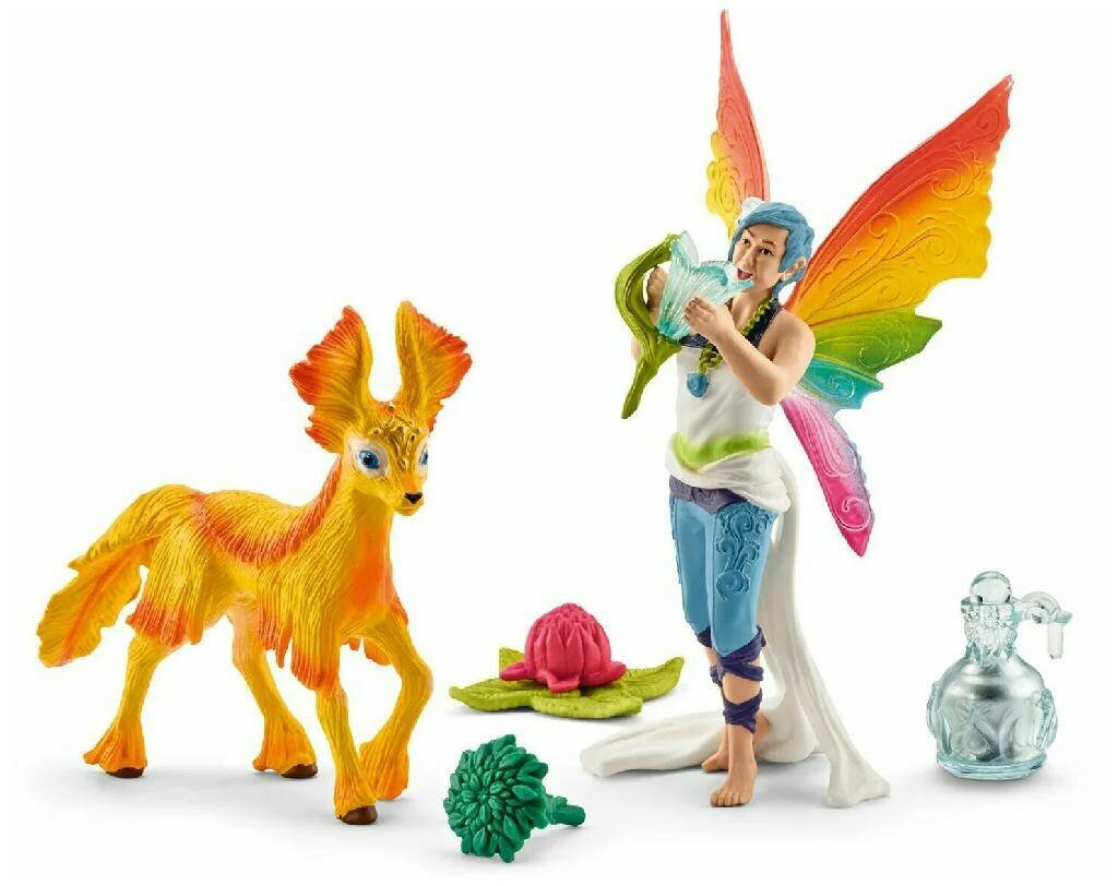 Игровой набор Schleich Эльфийка Дунья и жеребенок 41438