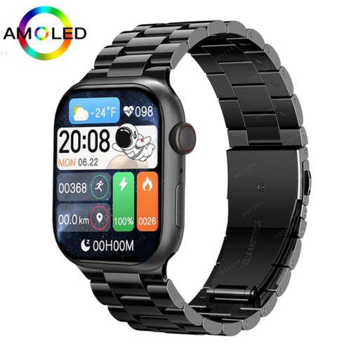 Умные часы HW9 PRO MAX Smart Watch AMOLED 22 INCH iOS Android Голосовой помощник Bluetooth Black 3100₽