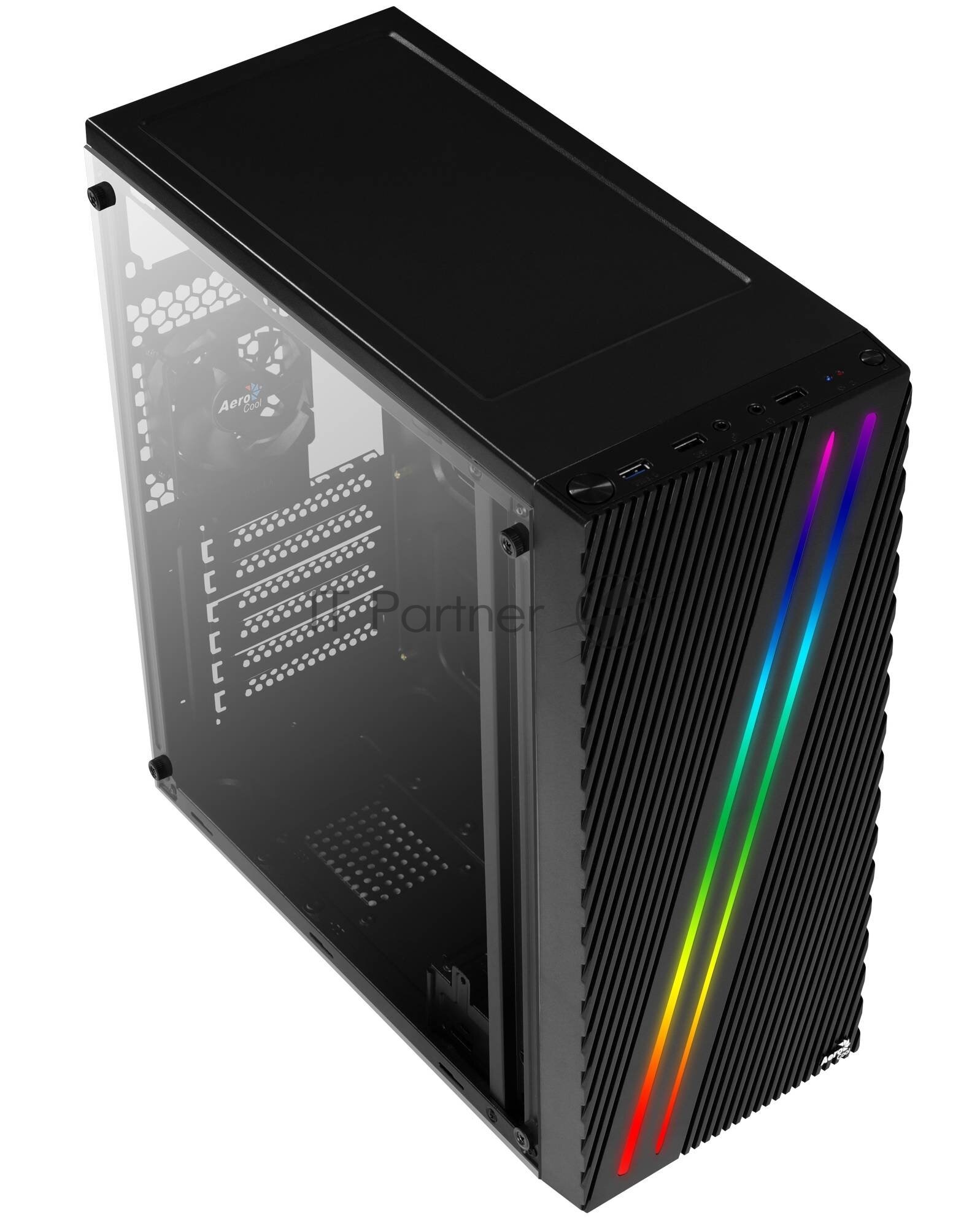 Корпус ATX AEROCOOL Streak-A-BK-v1, Midi-Tower, без БП, черный - фото №17