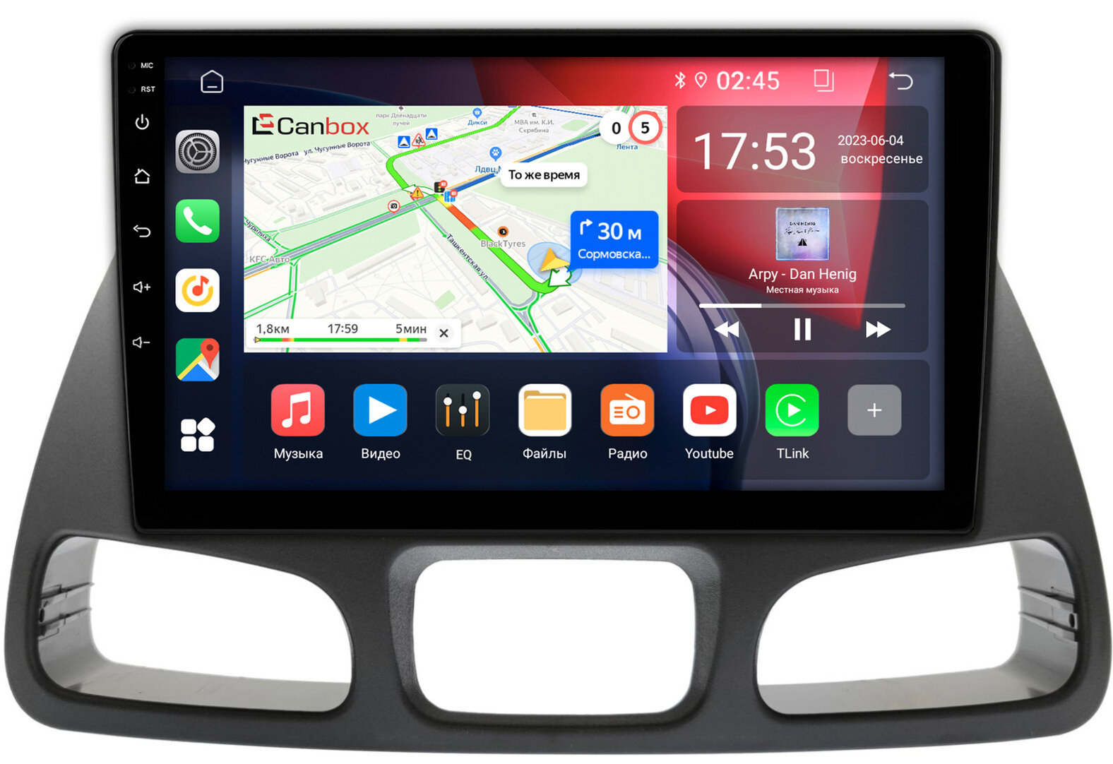 Штатная магнитола Toyota Town Ace Noah 1998-2001 Canbox RS10-0555 1.5/32 на Android 10 (IPS, DSP, CarPlay)