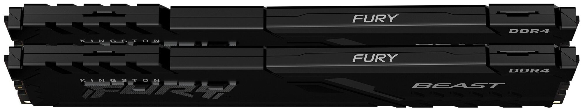Память оперативная/ Kingston 16GB 3733MHz DDR4 CL19 DIMM (Kit of 2) FURY Beast Black KF437C19BBK2/16 — фото 1