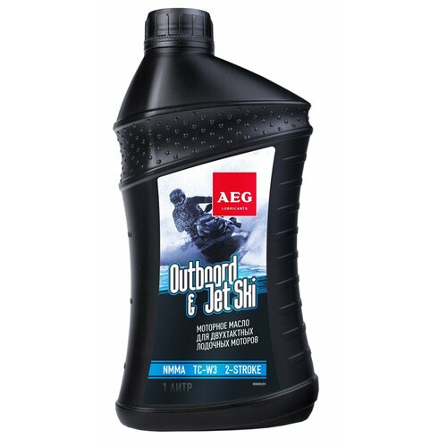 Моторное масло AEG Lubricants OutboardJetSki 2Т Oil для 2Т лодочных моторов NMMA TC-W3 1л 1008₽
