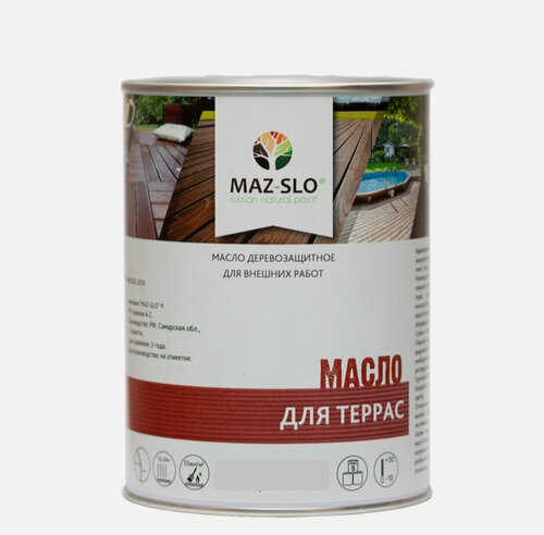 Изображение товара Масло для террас и уличной мебели Maz-slo Бесцветное 1л