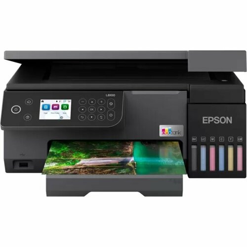 EPSON МФУ струйный Epson EcoTank L8100 C11CK94402 A4 WiFi черный C11CK94402 78000₽