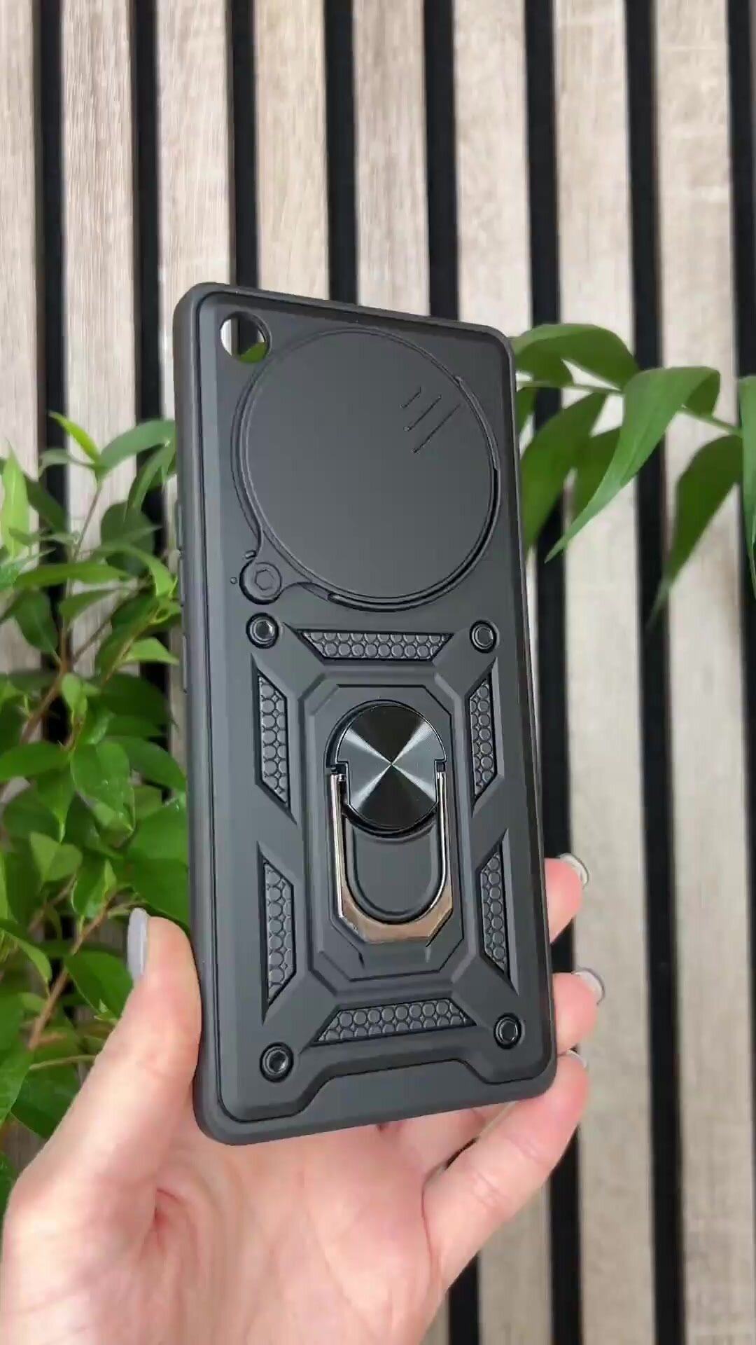 Чехол противоударный armors на Infinix Zero 40 / Инфиникс Зеро 40 с защитой камеры (Черный) — фото 1