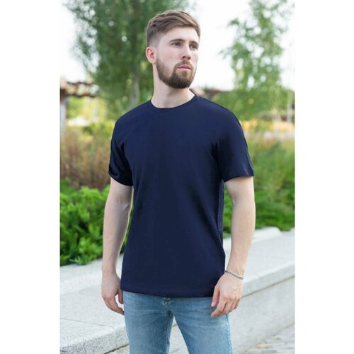 фото Футболка магазин толстовок, размер s-46-unisex-(мужской), темно-синий