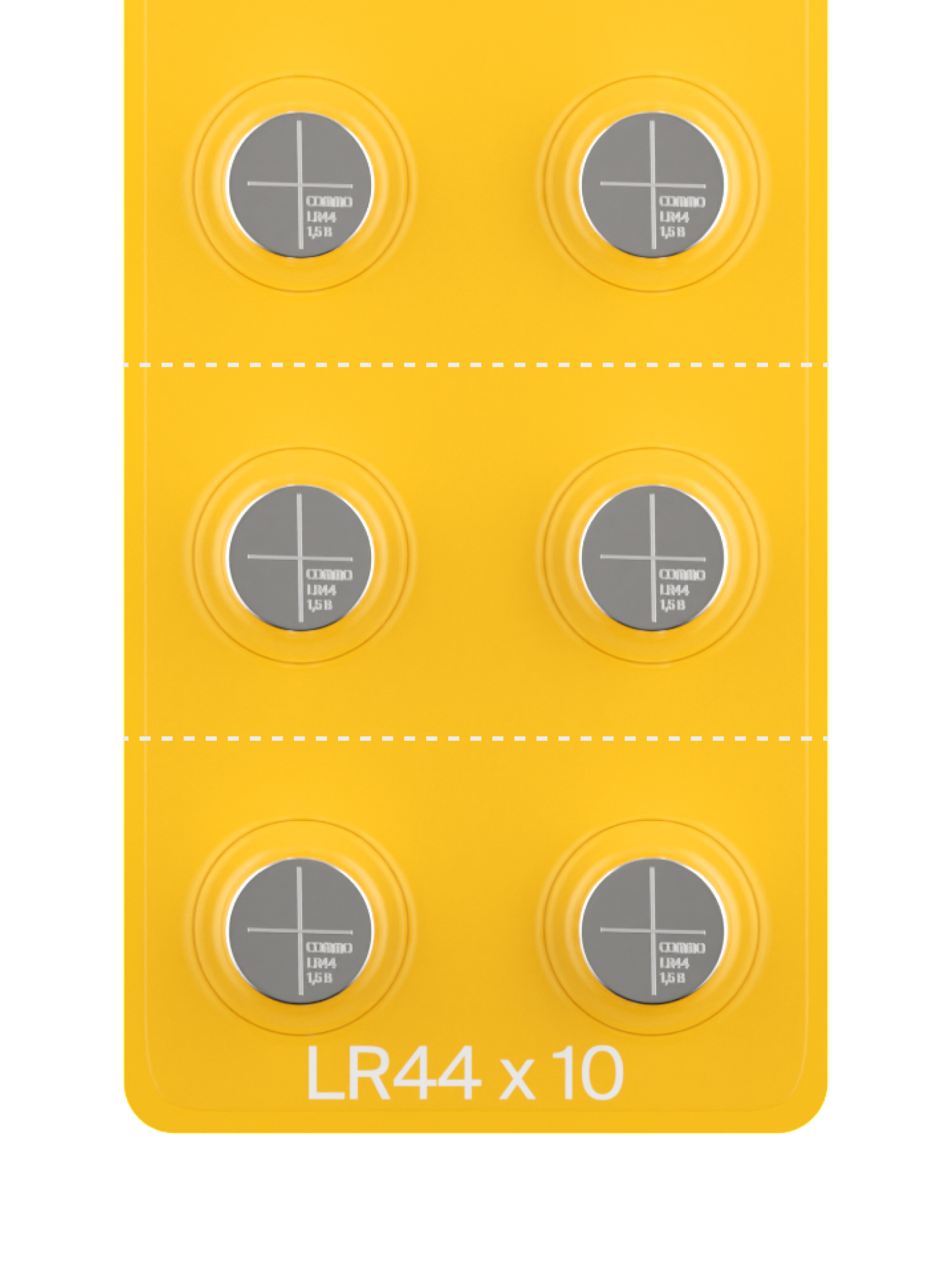 Батарейки алкалиновые COMMO Everyday Batteries, LR44, 10 штук в упаковке — фото 1