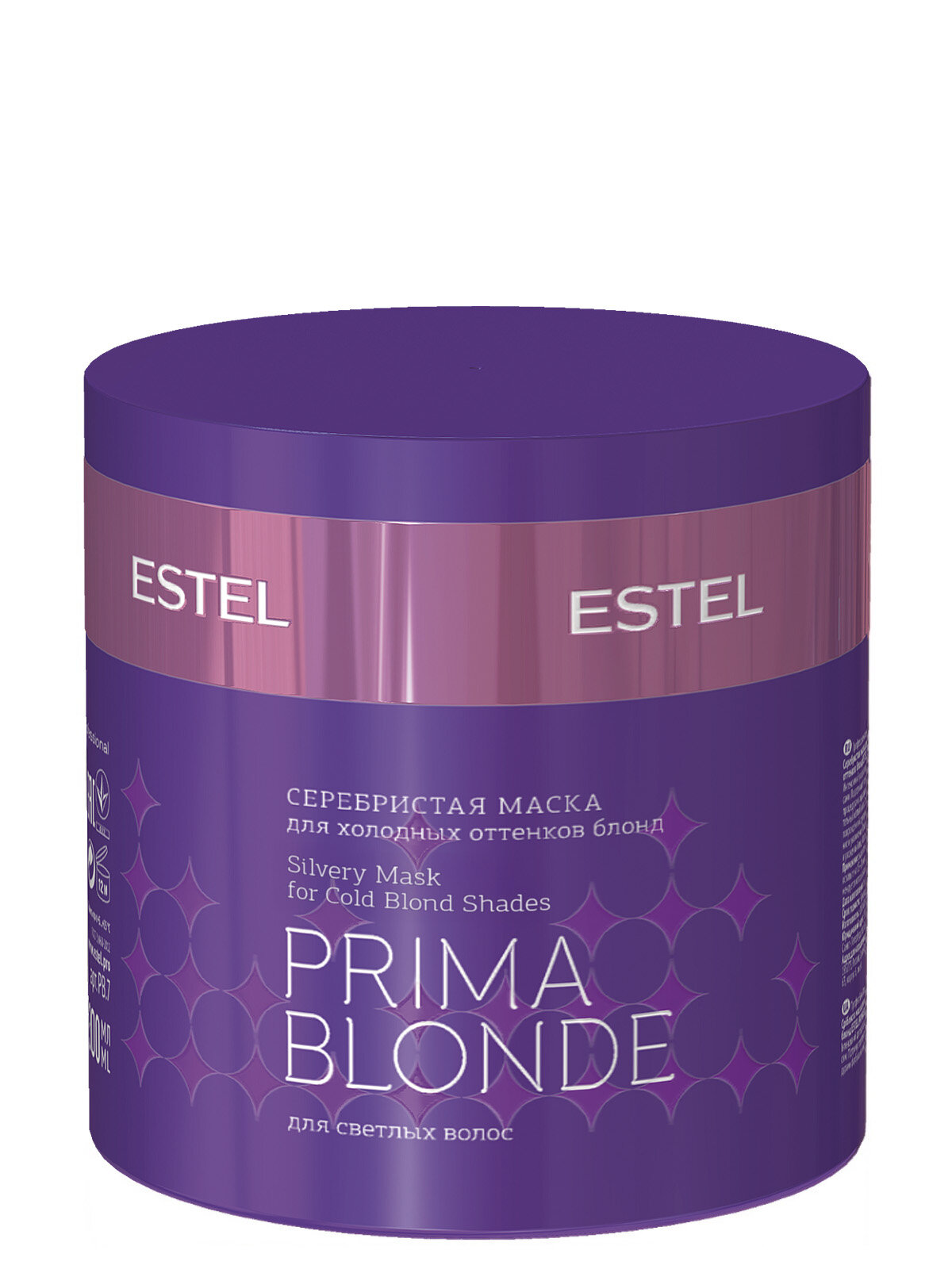 ESTEL Prima Blonde Серебристая маска для холодных оттенков блонд 300 мл банка