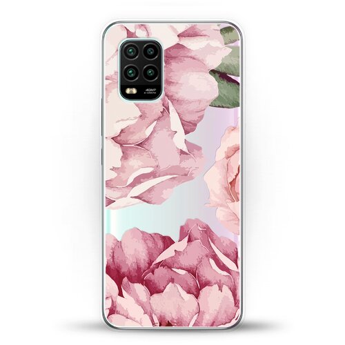 фото Силиконовый чехол пионы на xiaomi mi 10 lite andy & paul