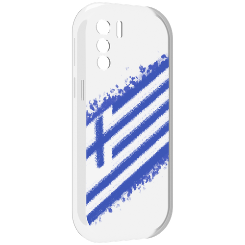 Чехол MyPads флаг Греции для UleFone Note 13P задняя-панель-накладка-бампер
