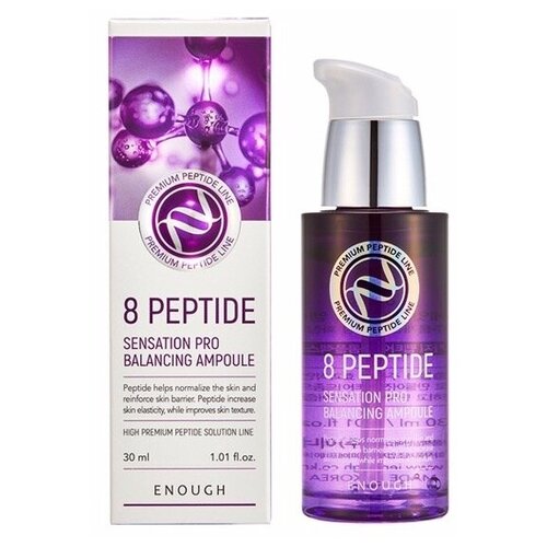 Сыворотка для лица с пептидным комплексом 8 Peptide Sensation Pro Balancing Ampoule, ENOUGH, 8809438485005