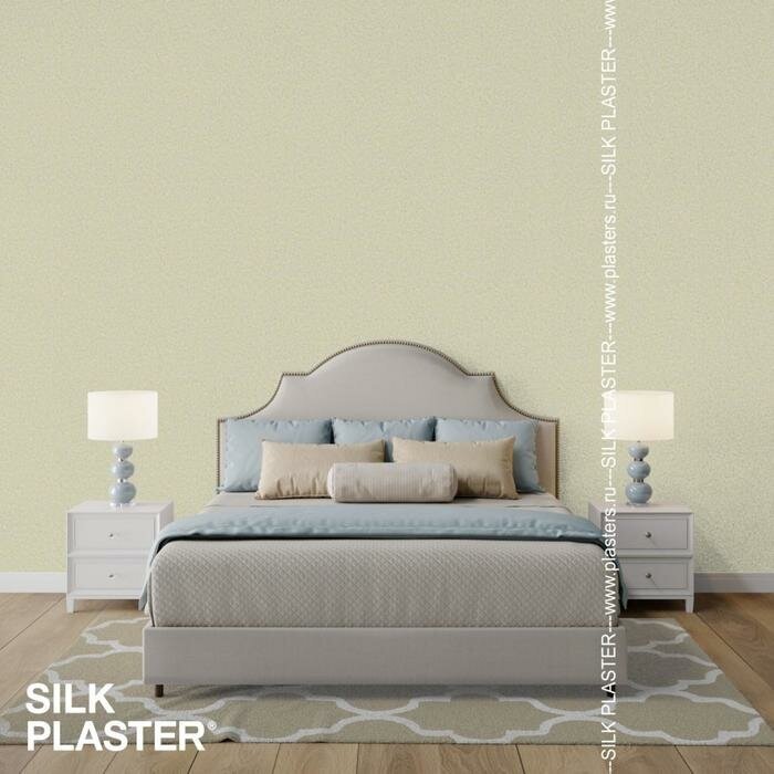 Жидкие обои Silk Plaster Мастер Cилк / Master Silk Master Silk 111, пастельно желтый - фотография № 14