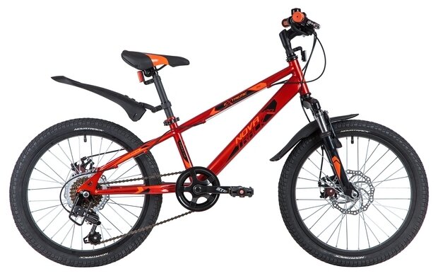 Детский велосипед Novatrack Extreme 20 Disc, год 2021, цвет Красный