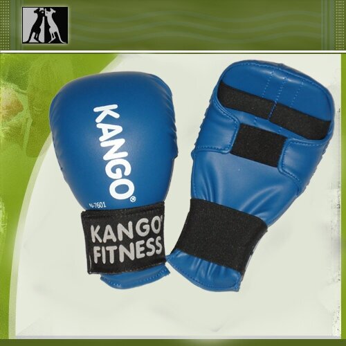 Накладки для каратэ Kango Fitness 7601-A, синие, размер L. 118707 накладки снарядные kango fitness 7703 чёрные размер l