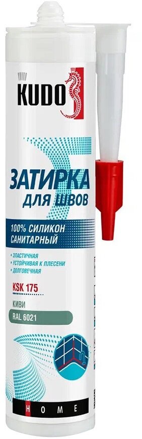фото Герметик силиконовый затирка Kudo Home киви 280 мл