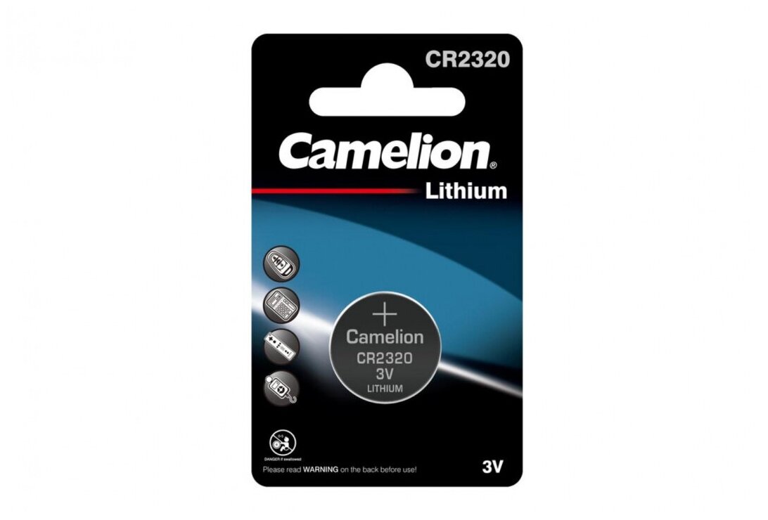 Элемент питания Camelion, CR2320/1BL Lithium