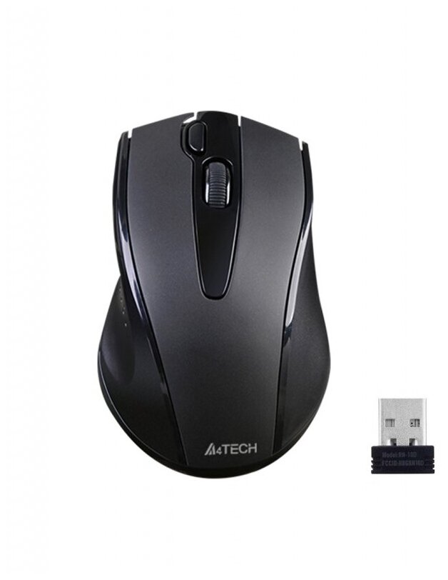 A4Tech V-Track Mouse (g9-500fs Black) (rtl) USB 4btn+Roll, беспроводная, уменьшенная .