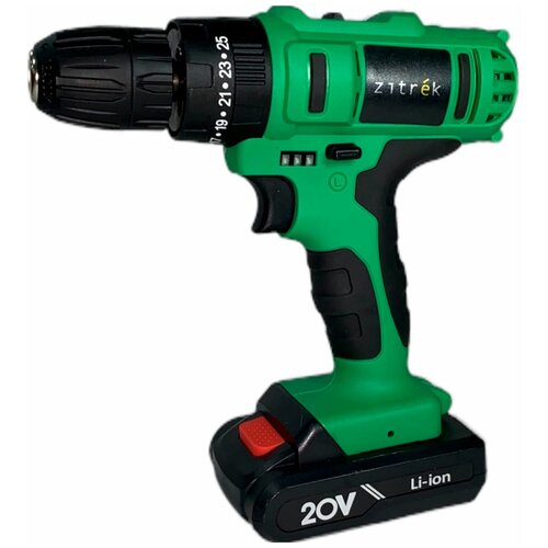 Дрель ударная Zitrek Crusher 21-Li 20В Li-ion аккум 2шт ЗУ кейс бита 353000₽