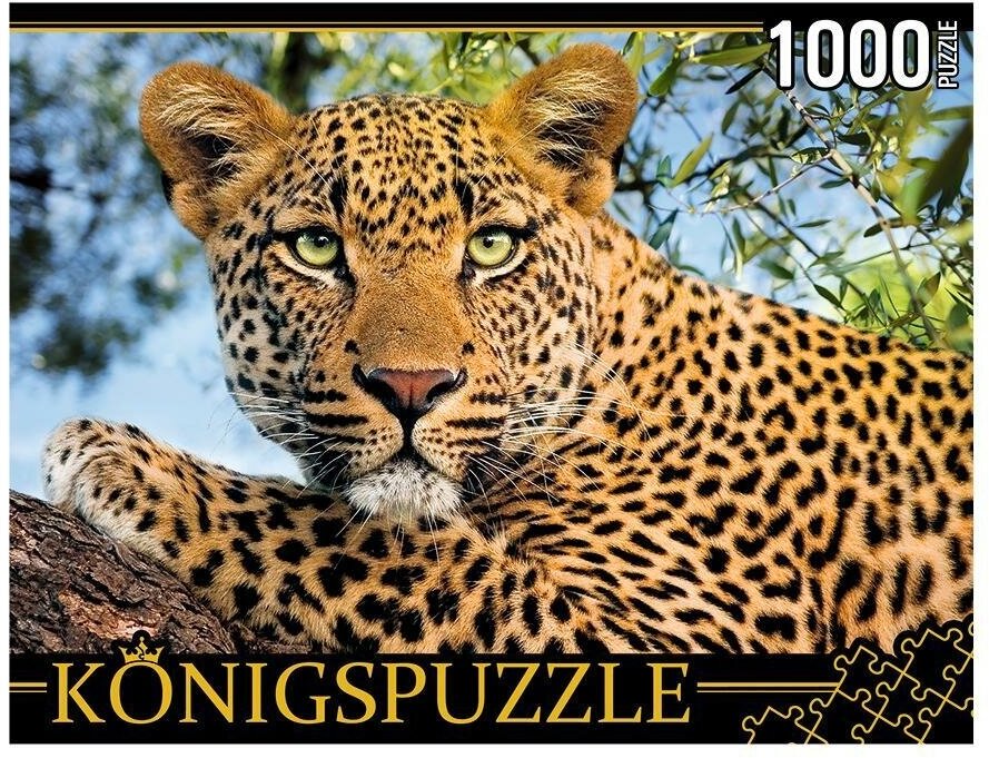 Игра настольная пазл 1000 Портрет леопарда 685*485мм (7531)