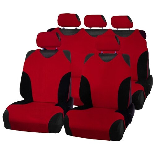 фото Чехлы-майки для автомобильных сидений acestyle (красные с черными вставками)