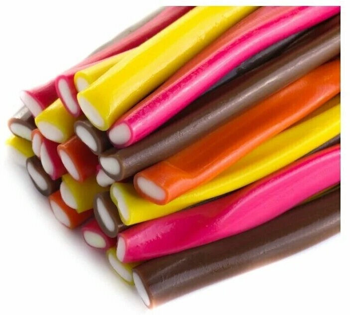 Мармеладные желейные жевательные палочки подсахаренные с фруктовым вкусом 200 грамм - фотография № 6
