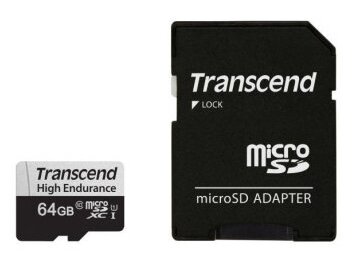 Карта памяти microSD 64GB Transcend microSDXC Class 10 (SD адаптер) TS64GUSD350V