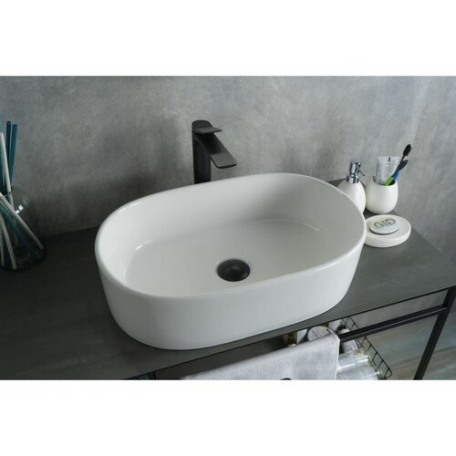Раковина 55.5 см GID-ceramic N9025 накладная белая раковина для ванной gid w969