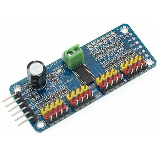 PCA9685 — 16-канальный 12-битный PWM/Servo драйвер с I2C интерфейсом