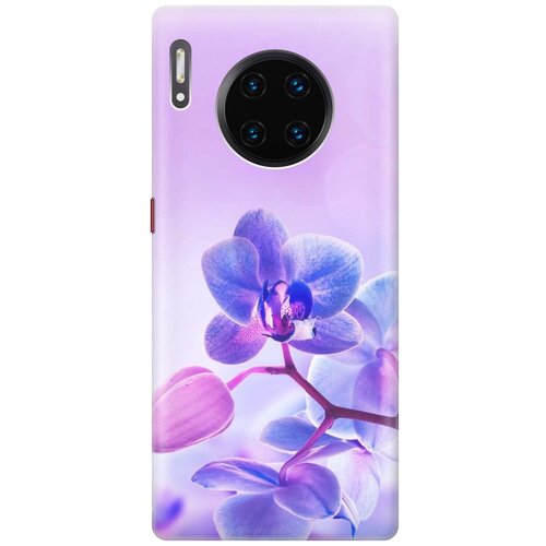 GOSSO Ультратонкий силиконовый чехол-накладка для Huawei Mate 30 Pro с принтом Лиловые орхидеи gosso ультратонкий силиконовый чехол накладка для huawei y9 2018 с принтом лиловые орхидеи