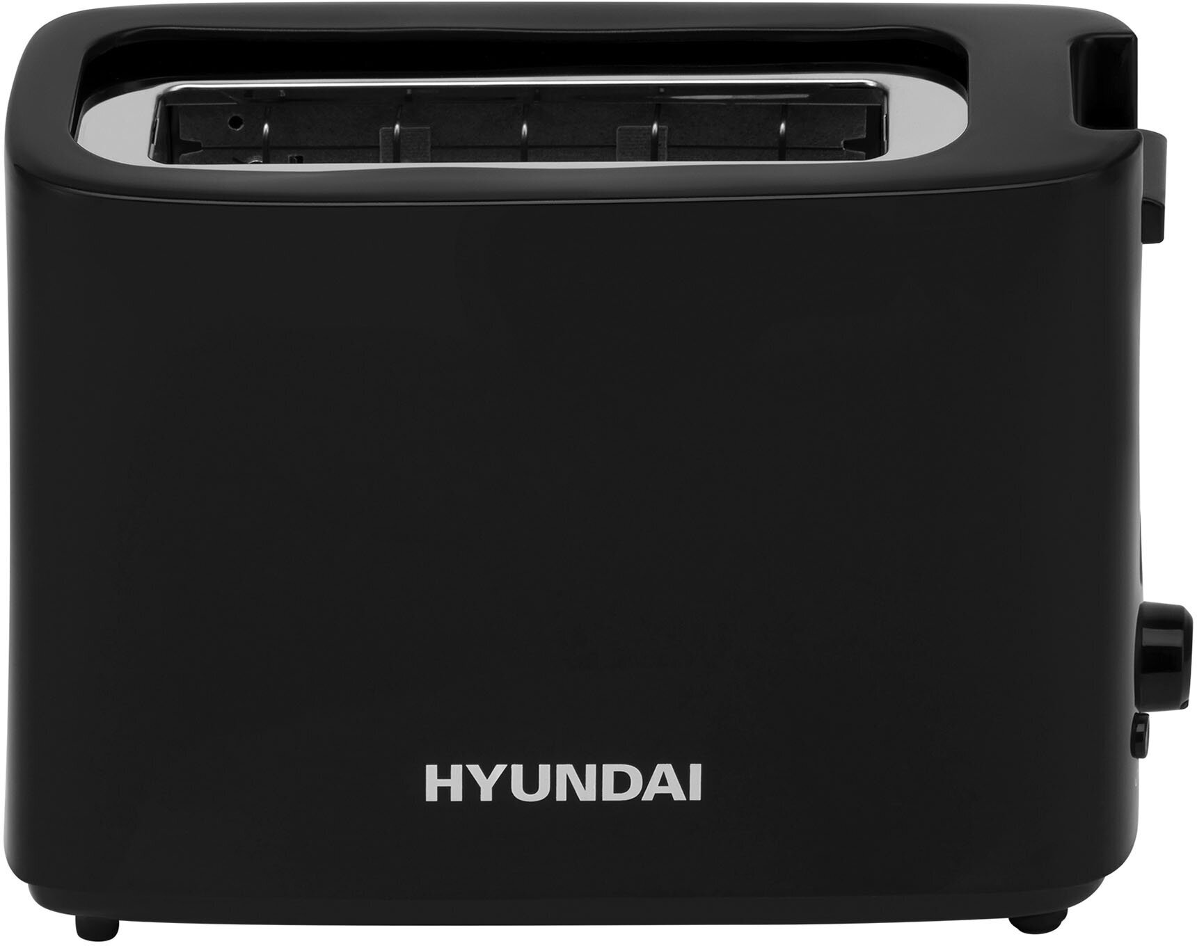 Тостер Hyundai HYT-8007 500Вт, бесступенчатый терморегулятор, черный