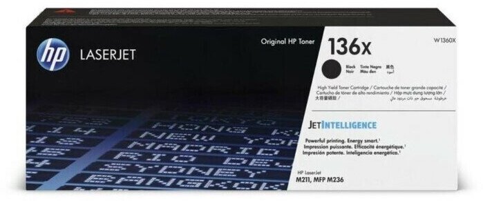 Тонер-картридж/ HP 136X Black Original LaserJet Toner Cartridge